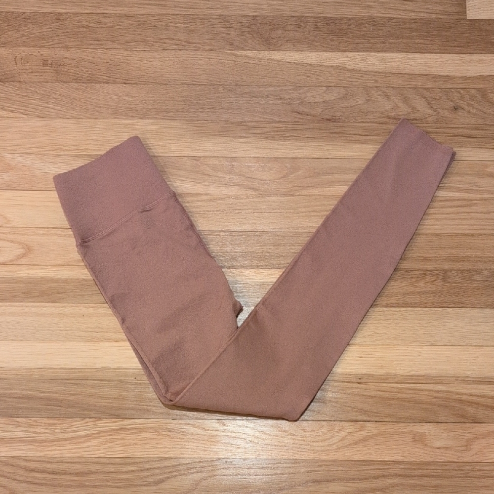 Fabletics Rose Taupe High-Waist Leggings